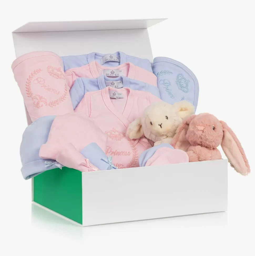 Childrensalon Hampers Pink & Blue Welcome To The World Twins Hamper^ Gifts