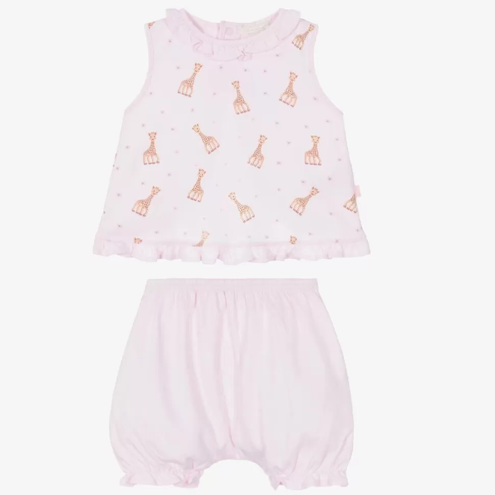 Kissy Kissy Pink Cotton Baby Shorts Set^ Outfit Sets | Outfit Sets