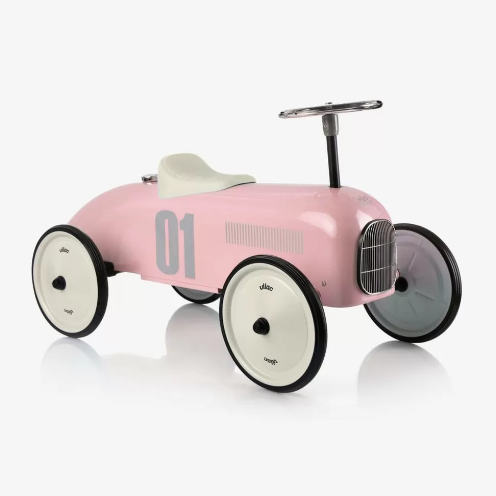 Vilac Pink Ride-On Vintage Car (76cm)^ Gifts