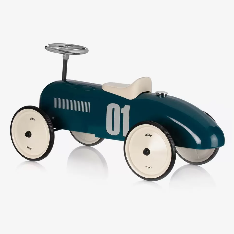 Vilac Teal Blue Ride-On Vintage Car (76cm)^ Gifts