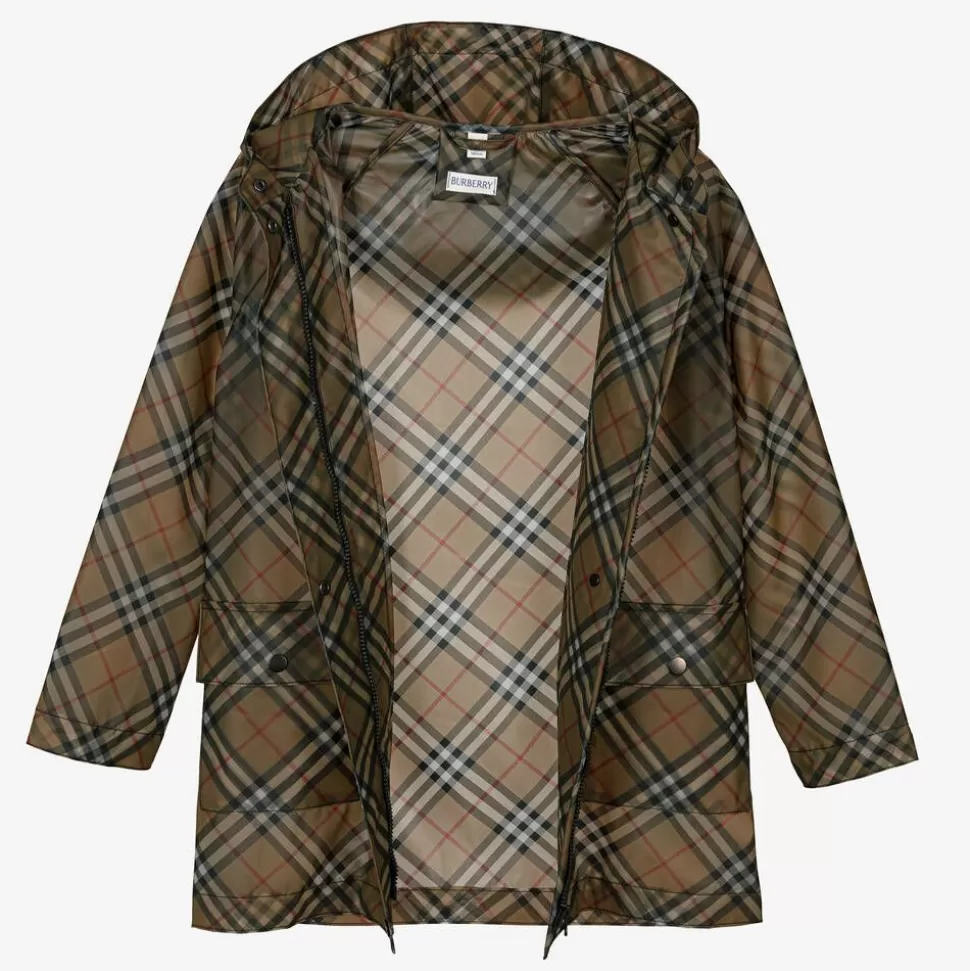 Burberry Teen Girls Beige Vintage Check Raincoat^ Coats & Jackets