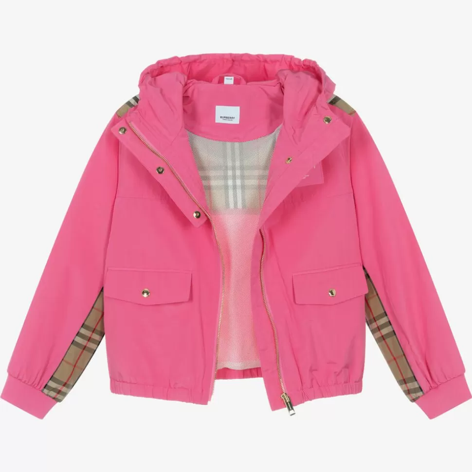 Burberry Teen Girls Pink Vintage Check Jacket^ Coats & Jackets