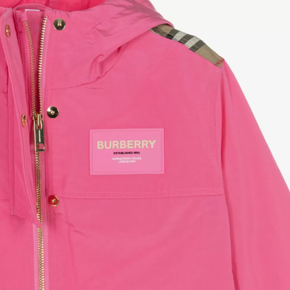 Burberry Teen Girls Pink Vintage Check Jacket^ Coats & Jackets