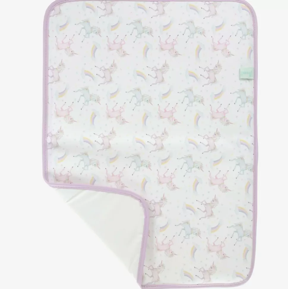 Powell Craft White & Pink Unicorn Baby Changing Bag (39cm)^ Bags