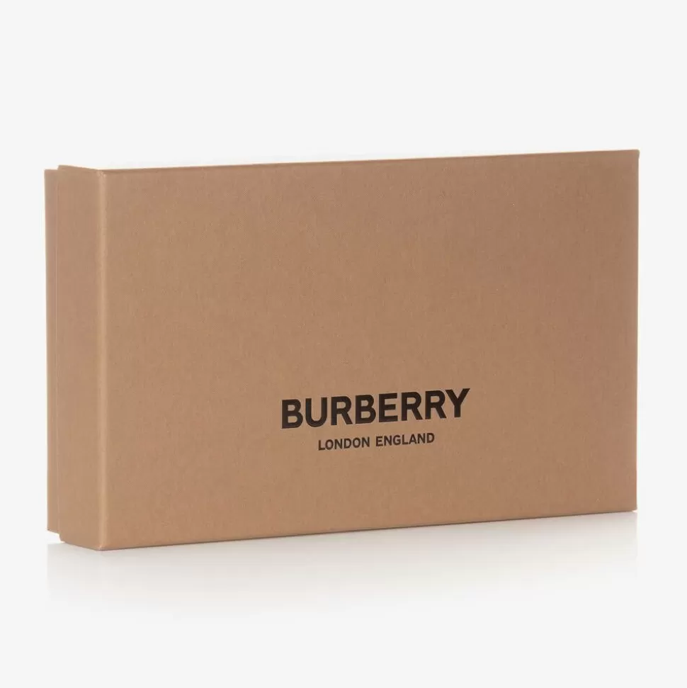 Burberry White Cotton Vintage Check Bib Gift Set^ Gifts