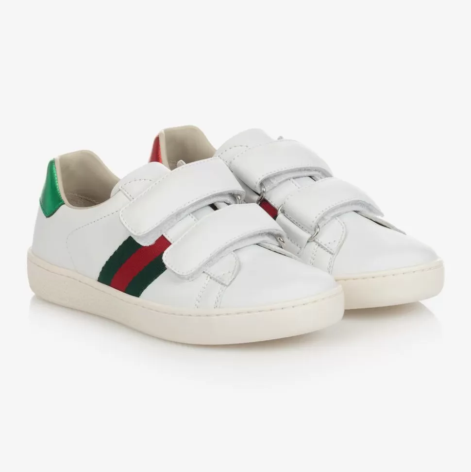 Gucci White Leather Ace Trainers^BOY Trainers | Trainers