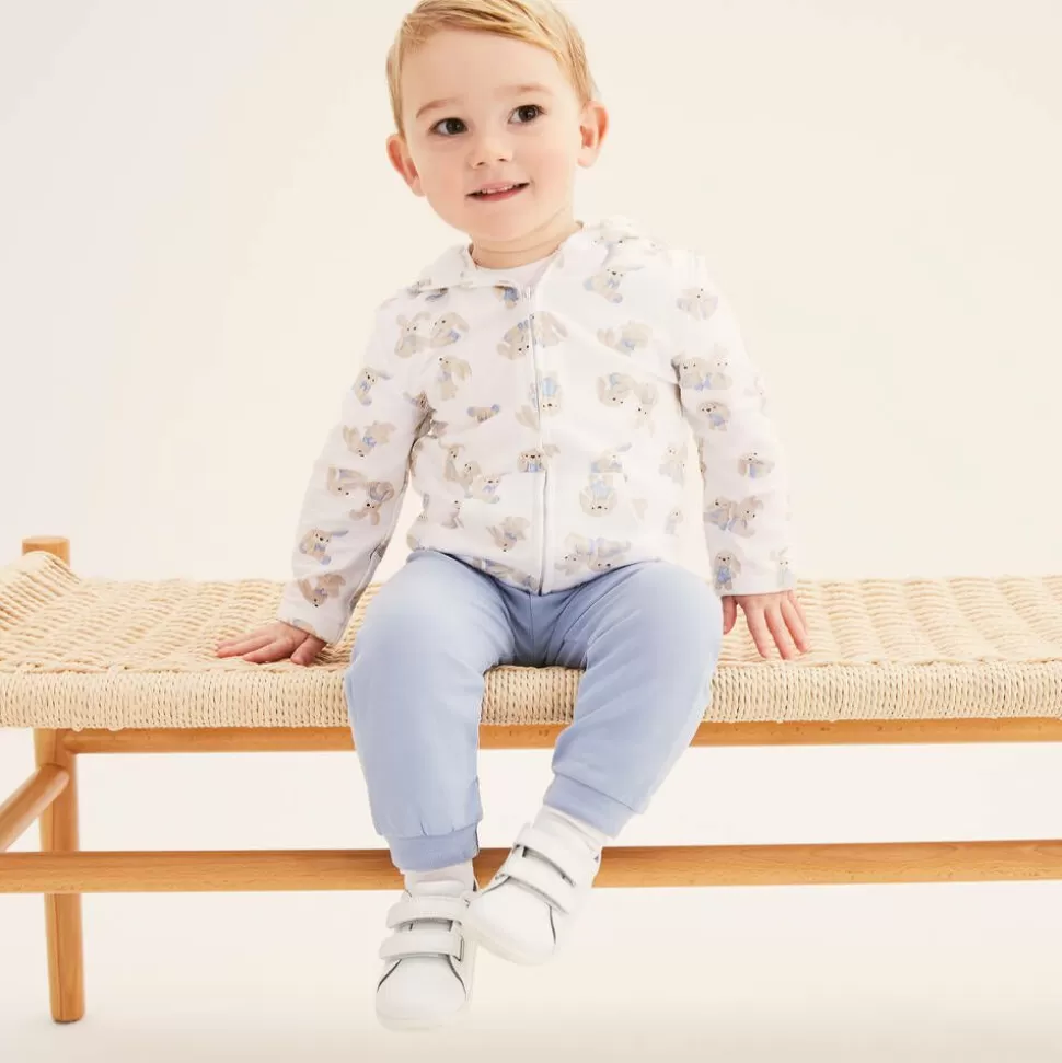 Bobux White Leather First-Walker Baby Trainers^ Trainers